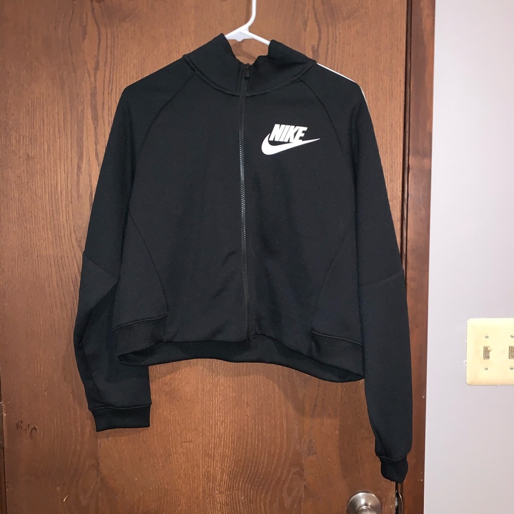 Nike cropped zip up sweatshirt